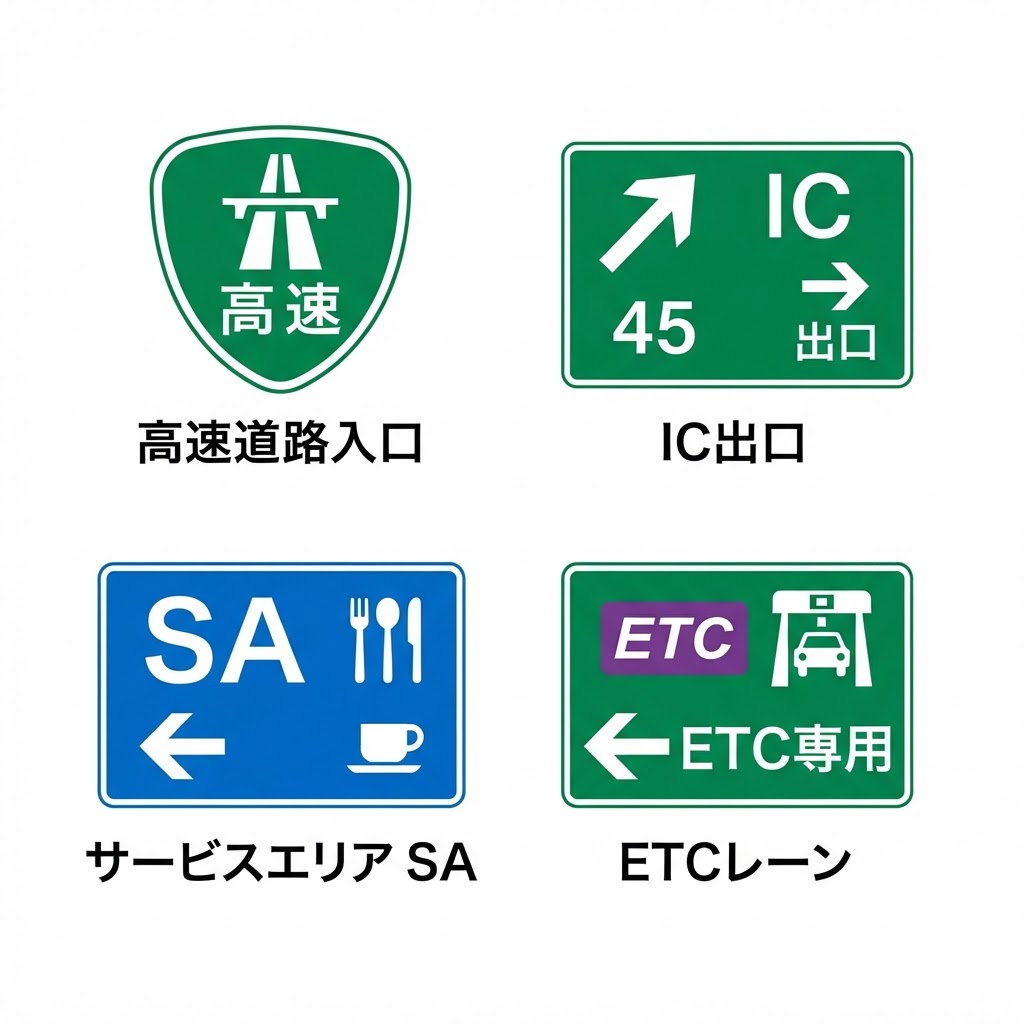 Japanese expressway signs